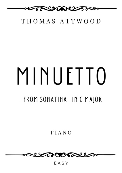 Attwood - Minuetto (from Sonatina) in C Major - Easy image number null