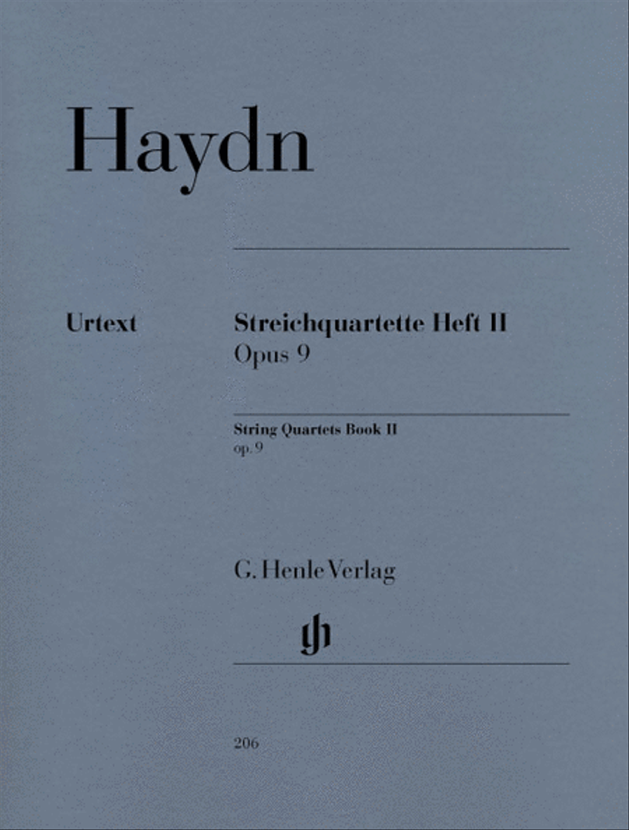 String Quartets – Volume II Op. 9 String Quartet scores gallery preview page 1