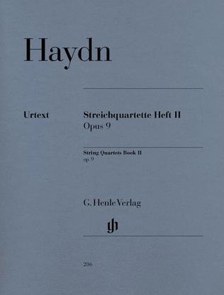 Book cover for String Quartets – Volume II Op. 9