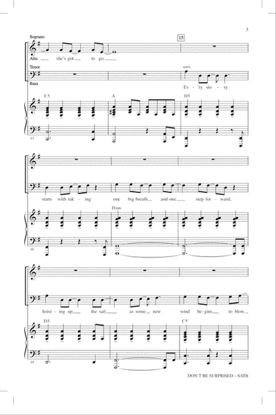 Don't Be Surprised 4-Part scores gallery preview page 2