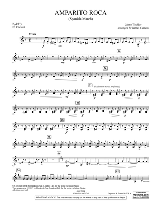 Amparito Roca (Spanish March) - Pt.3 - Bb Clarinet