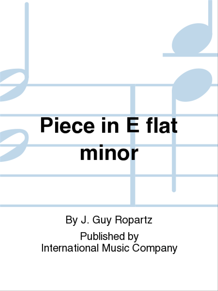 Piece In E Flat Minor Piano Accompaniment scores gallery preview page 1