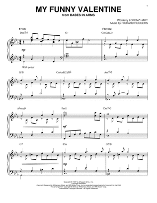 My Funny Valentine [Jazz version] (arr. Brent Edstrom)