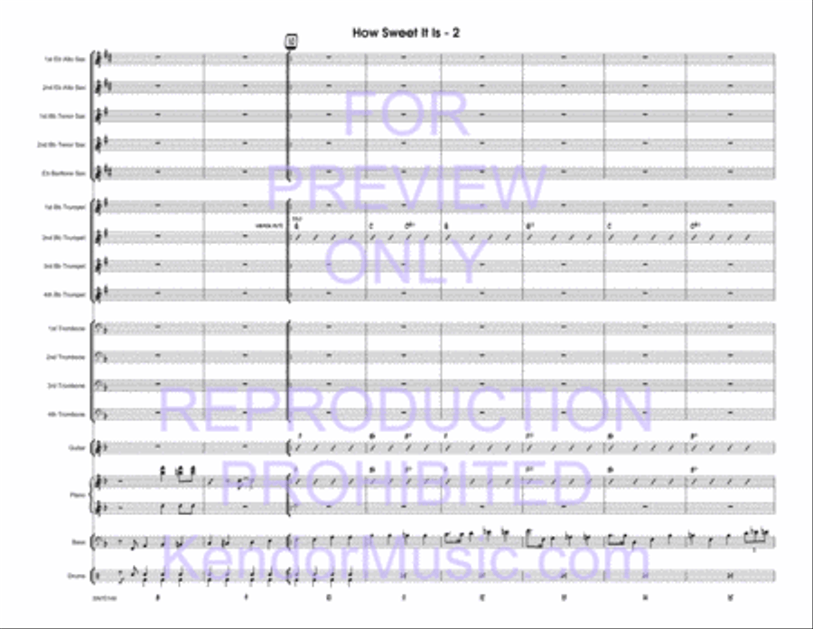 How Sweet It Is How Sweet It Is Jazz Ensemble scores gallery preview page 3