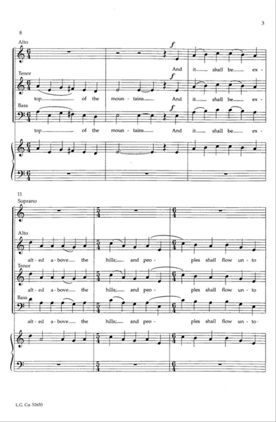 A Prophecy of Peace A Prophecy of Peace 4-Part scores gallery preview page 18