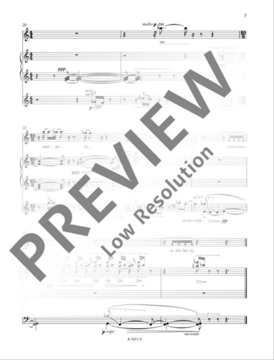 Siete Textos de Miguel Angel Bustos Cello scores gallery preview page 8