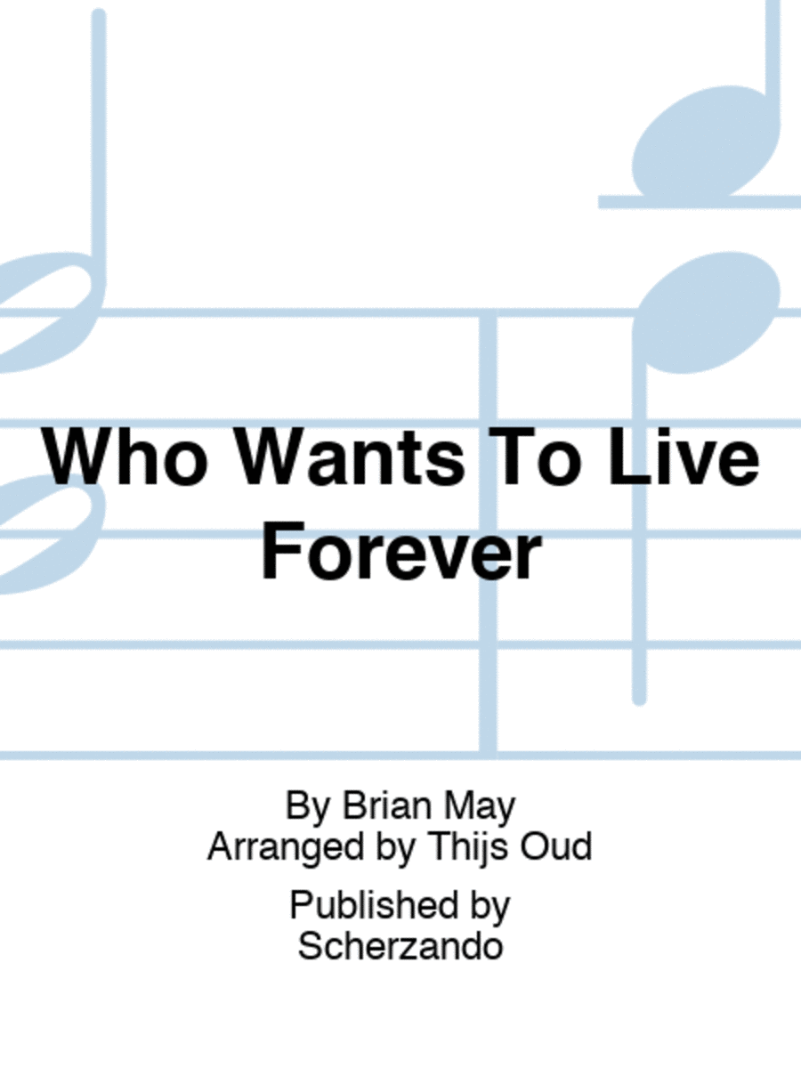 Who Wants To Live Forever Concert Band scores gallery preview page 1