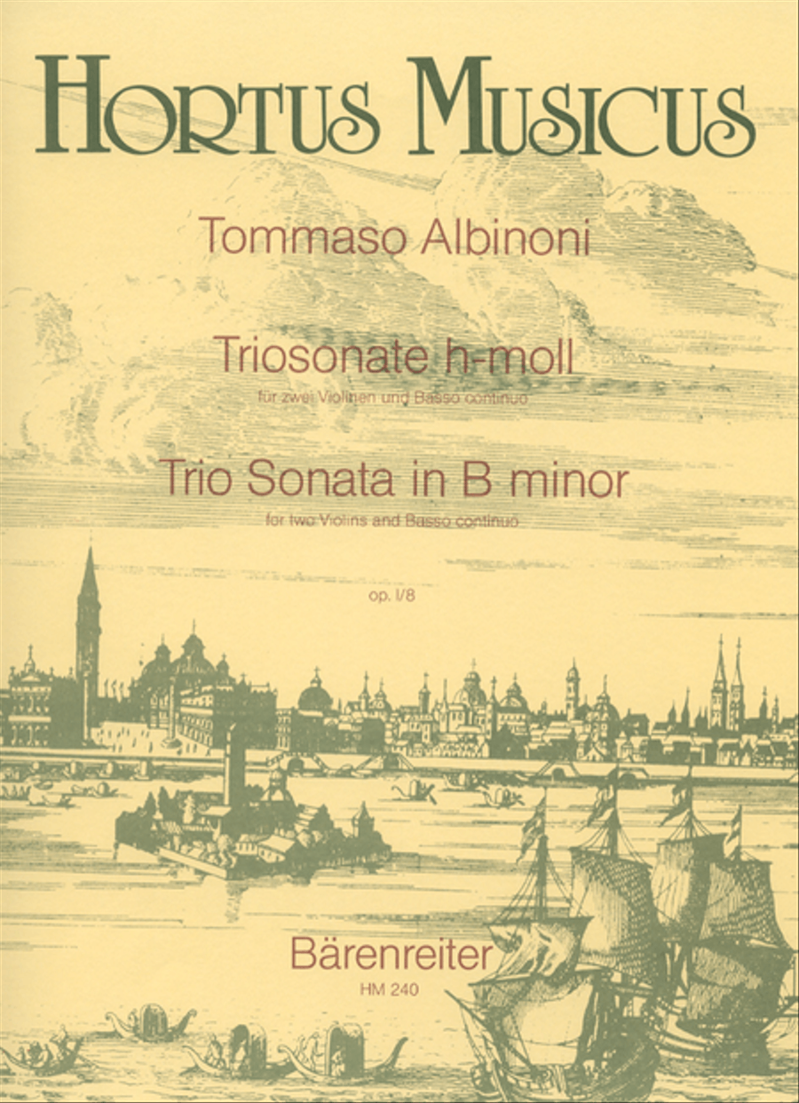 Trio Sonata for two Violins and Basso continuo b minor op. 1/8 Violin scores gallery preview page 1