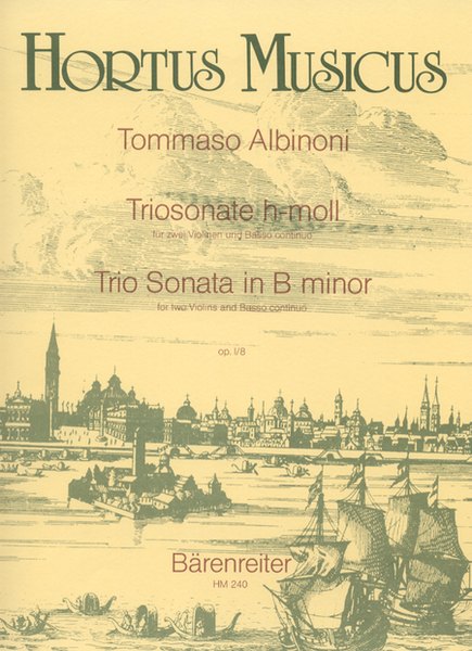 Trio Sonata for two Violins and Basso continuo b minor op. 1/8