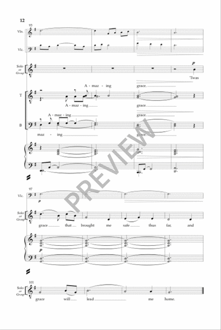 Amazing Grace (TTBB) Amazing Grace (TTBB) TTBB scores gallery preview page 13