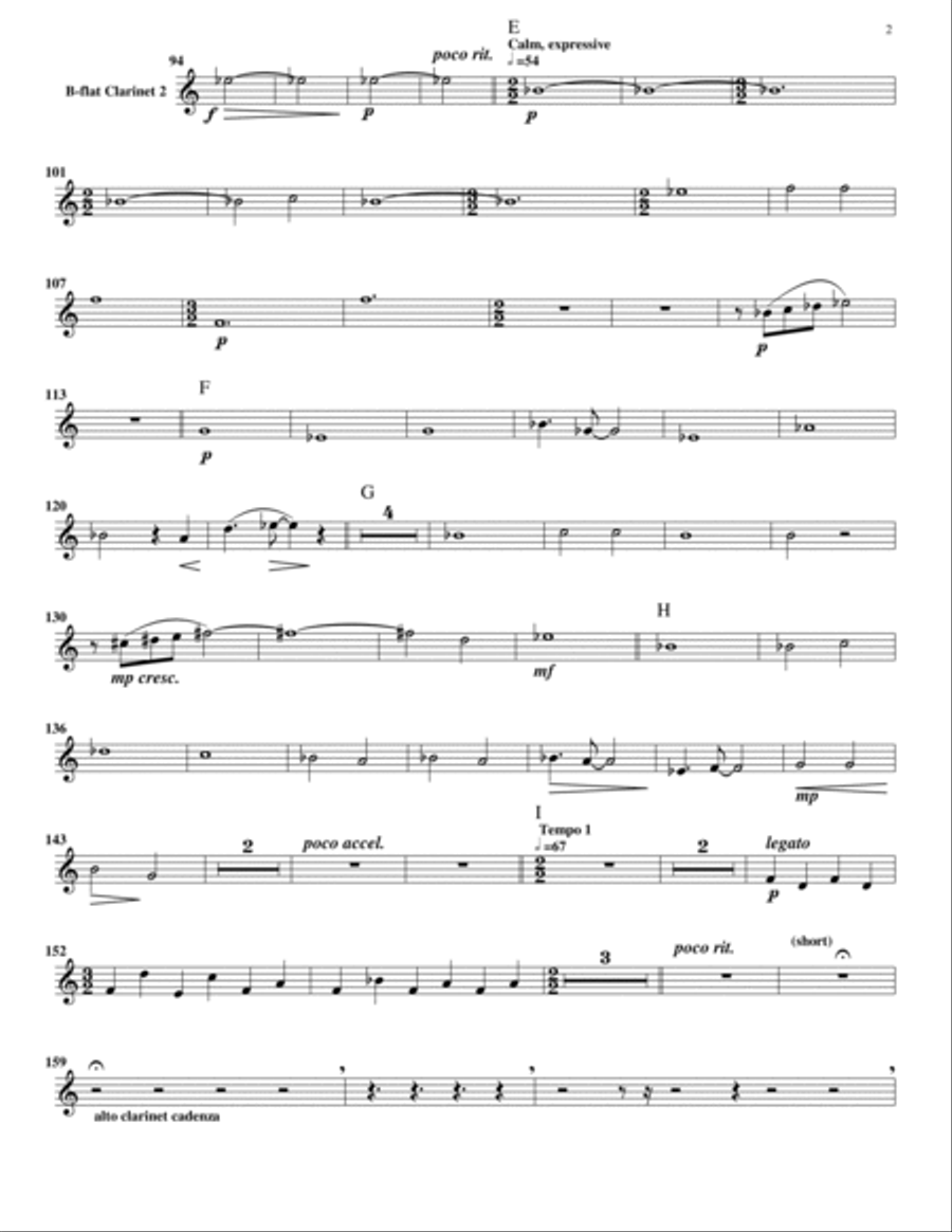 Little Concerto for Alto Clarinet and Clarinet Choir (Set of Parts) Clarinet Choir scores gallery preview page 5