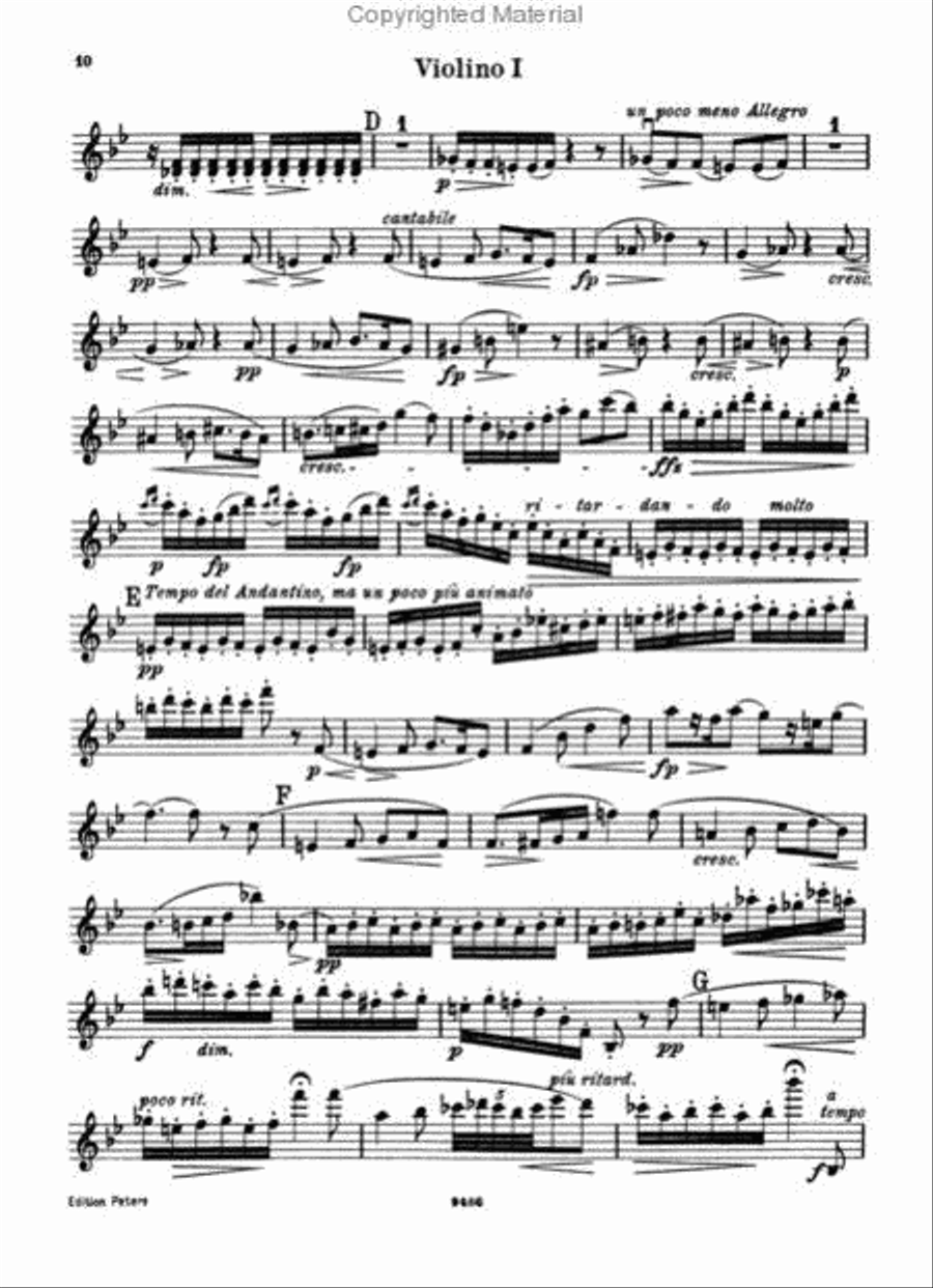 String Quartet in G Minor, Opus 27 String Quartet scores gallery preview page 3