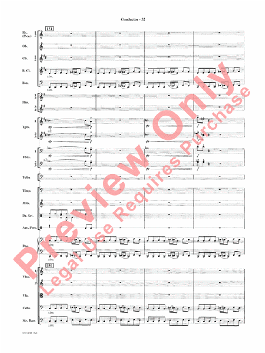 A Tribute to Henry Mancini Full Orchestra scores gallery preview page 35