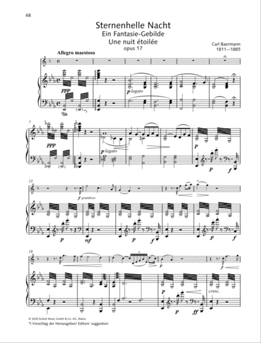 Sternenhelle Nacht Clarinet Solo scores gallery preview page 2