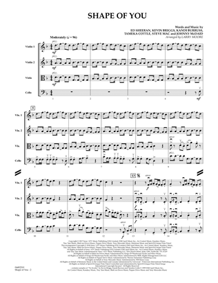 Shape Of You (arr. Larry Moore) - Conductor Score (Full Score)