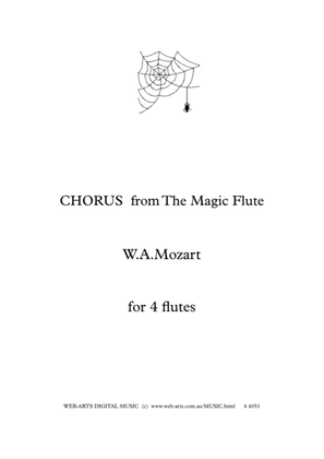 CHORUS from The Magic Flute for 4 flutes - MOZART