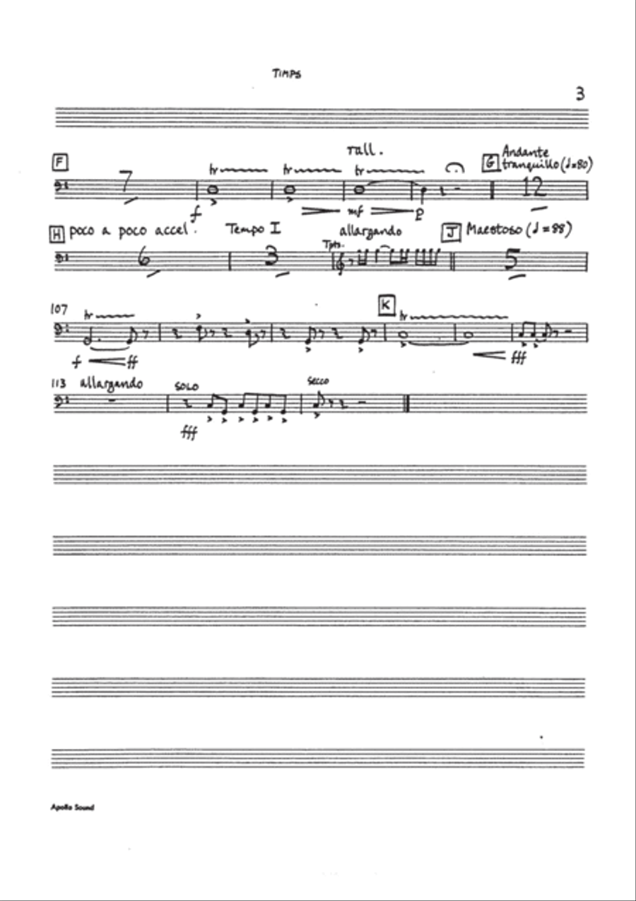 Battle Hymn of the Republic Percussion scores gallery preview page 3