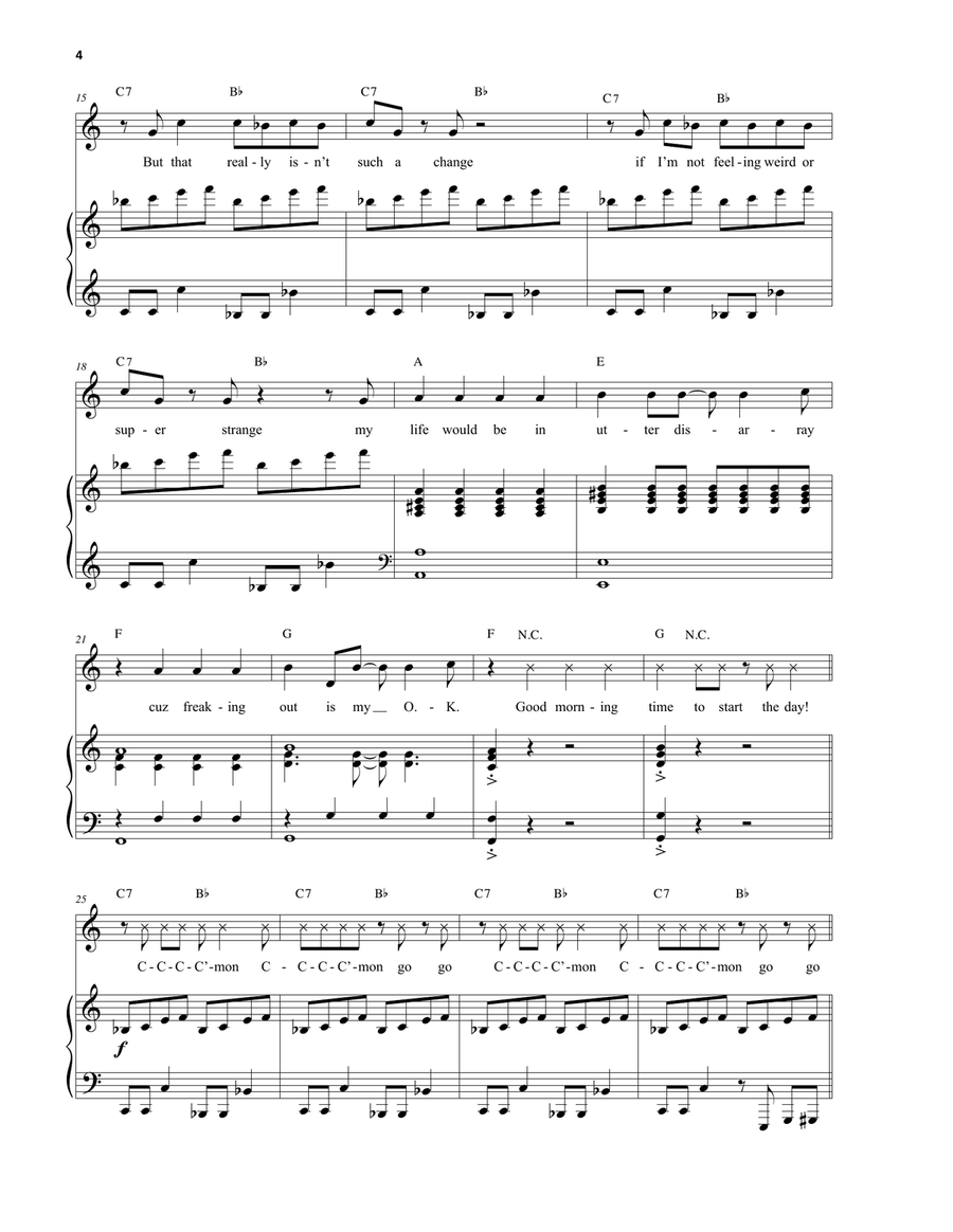 More Than Survive (from Be More Chill) Piano, Vocal scores gallery preview page 2