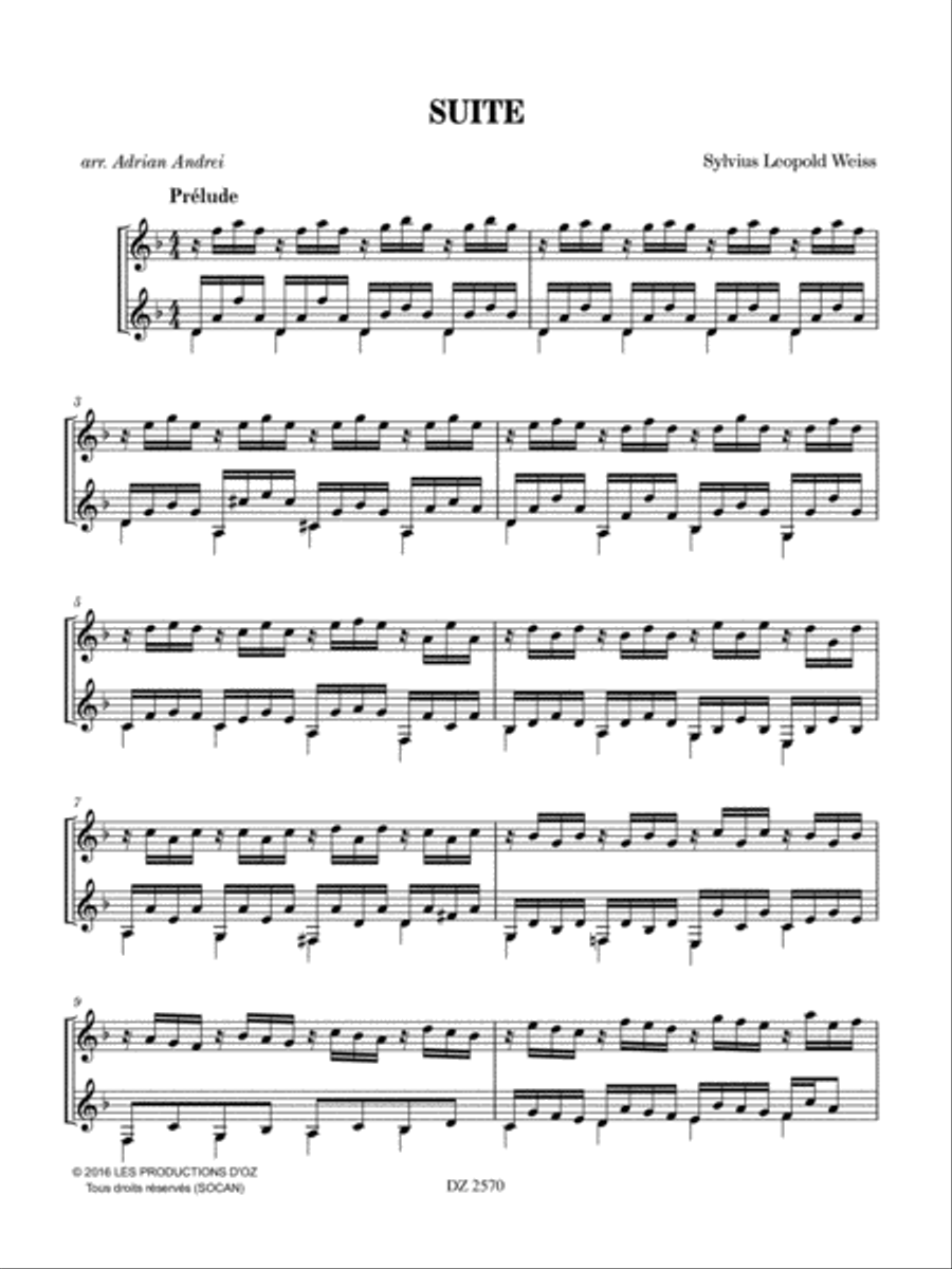 Suite Classical Guitar scores gallery preview page 2