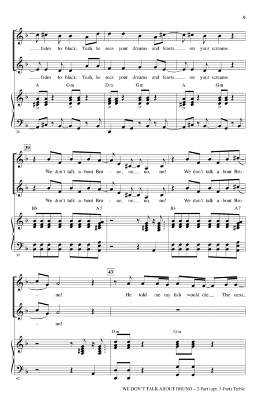 We Don't Talk About Bruno (arr. Audrey Snyder)