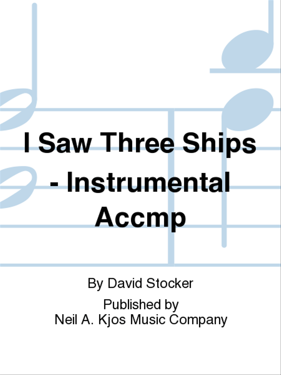I Saw Three Ships - Instrumental Accmp SSA scores gallery preview page 1