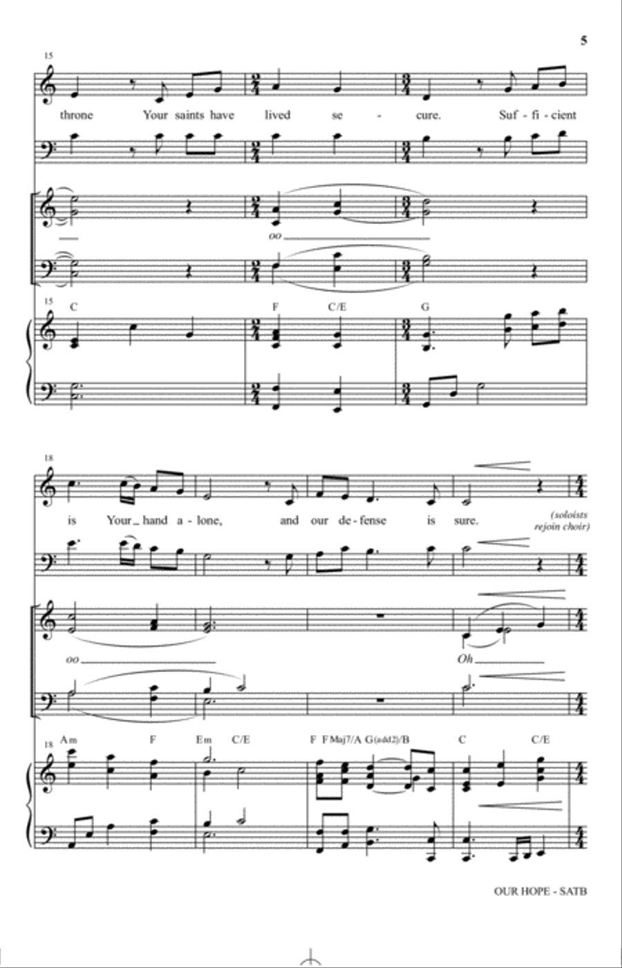 Our Hope (O God, Our Help) 4-Part scores gallery preview page 3
