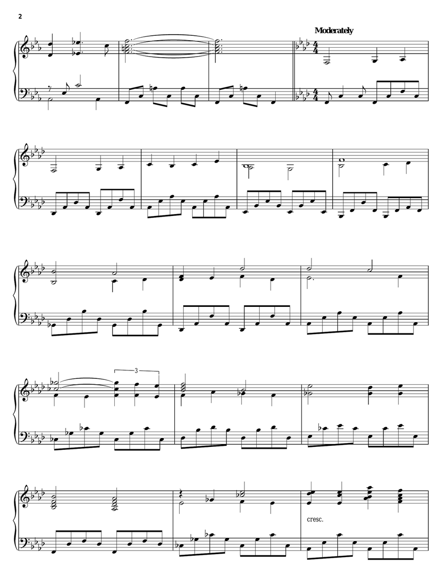 Arrival At Aslan's How Piano Solo scores gallery preview page 2