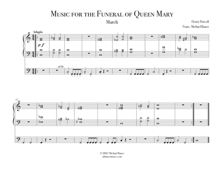 Music for the Funeral of Queen Mary