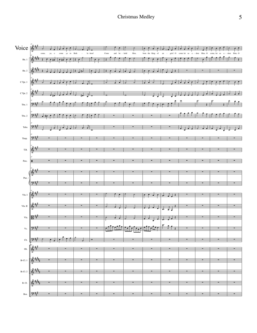 Christmas Medley Christmas Medley Piano Solo scores gallery preview page 5