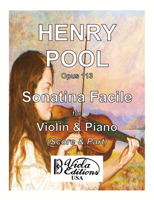 Opus 113, Sonatina Facile for Violin & Piano in G-do (Score & Part)