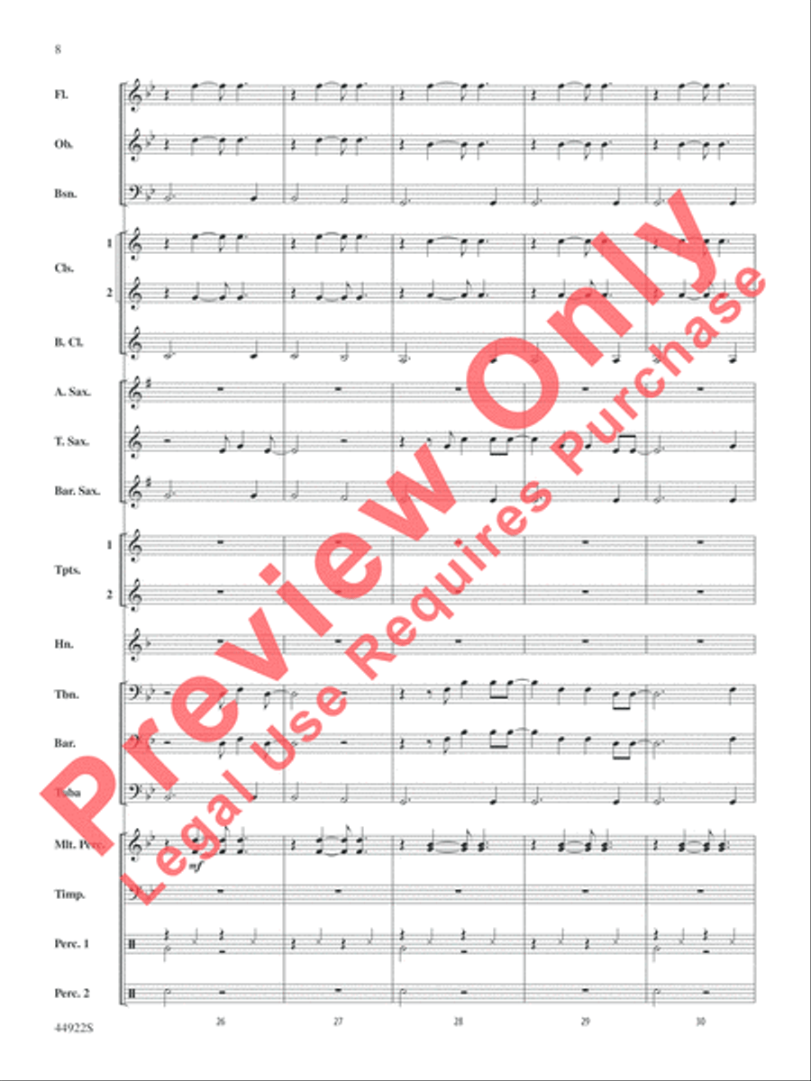 Bright Concert Band scores gallery preview page 8