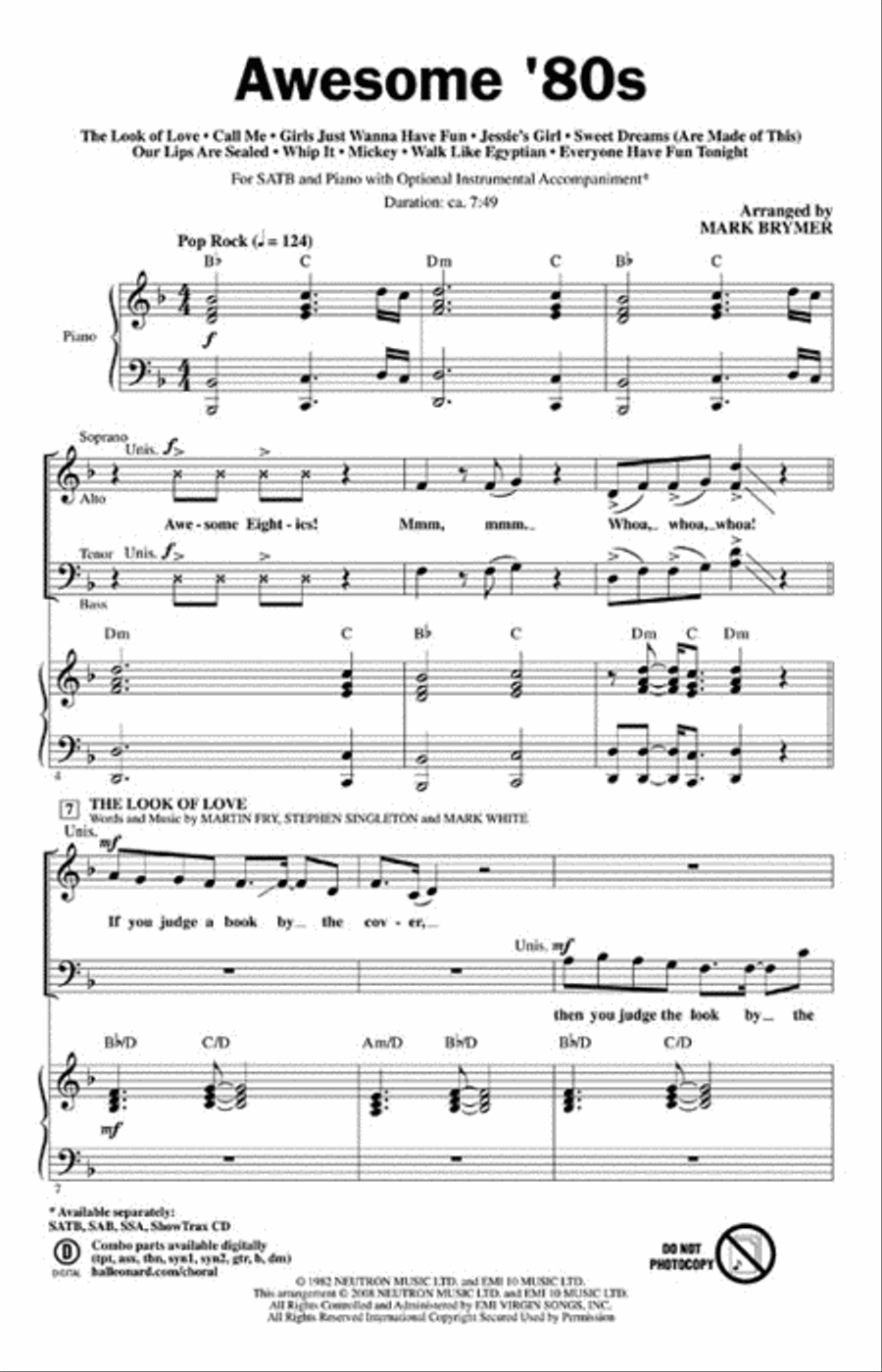 Awesome '80s Awesome '80s Choir scores gallery preview page 2