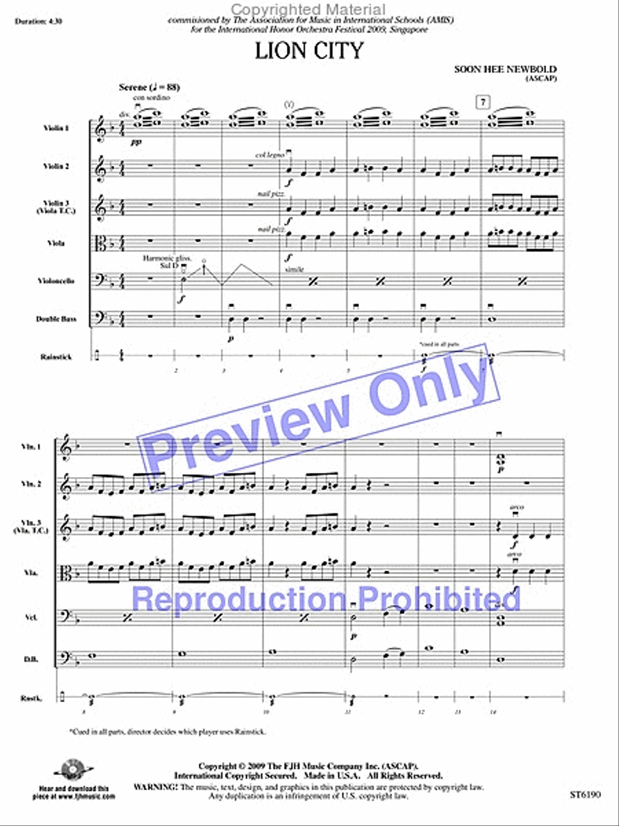 Lion City String Orchestra scores gallery preview page 2