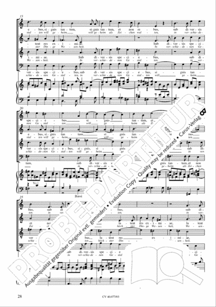 Lauda Sion 4-Part scores gallery preview page 33