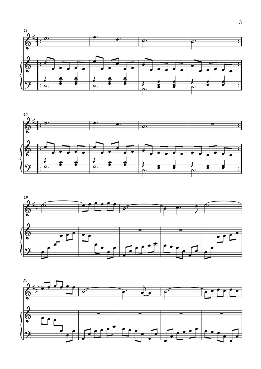 La Valse D'amelie La Valse D'amelie Woodwind Duet scores gallery preview page 3