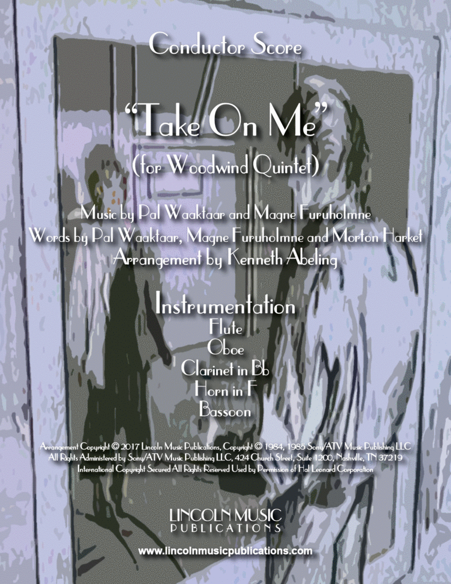 Take On Me Woodwind Quintet scores gallery preview page 1
