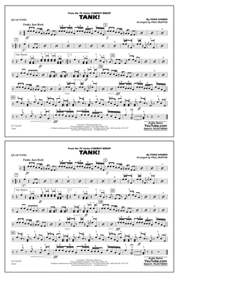 Book cover for Tank! (from Cowboy Bebop) (arr. Murtha) - Quad Toms