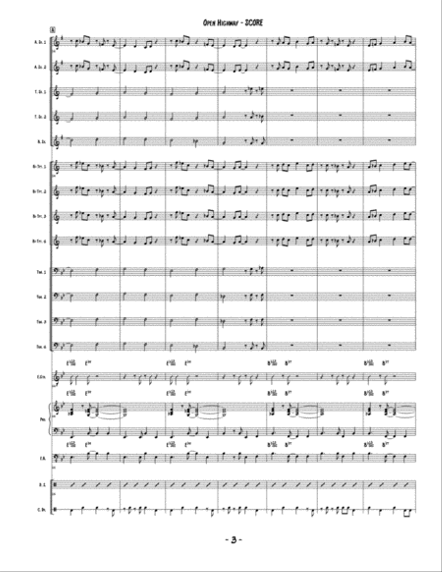 Open Highway Jazz Ensemble scores gallery preview page 4