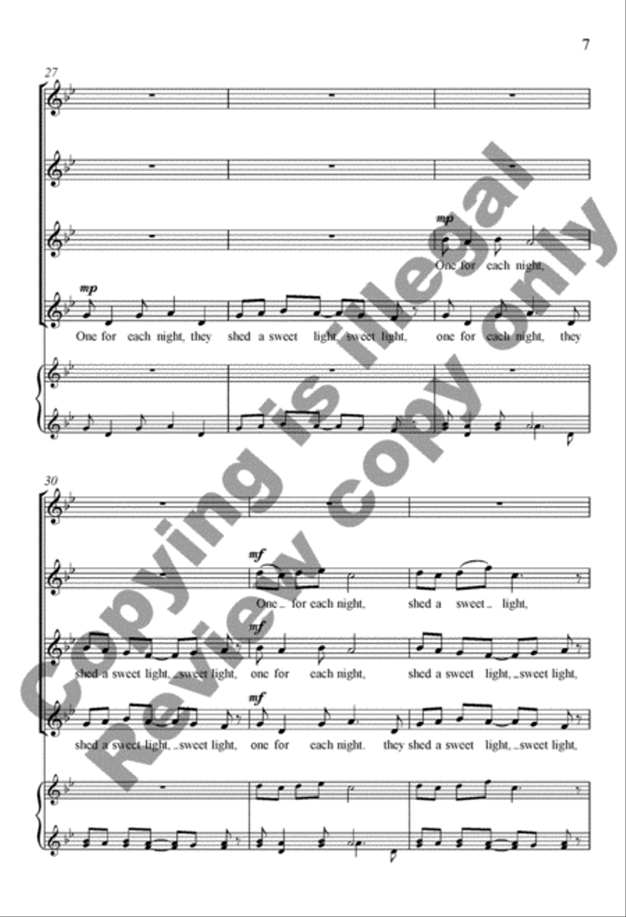 Oh, Chanukah/Y'mei hachanukah SSAA scores gallery preview page 21