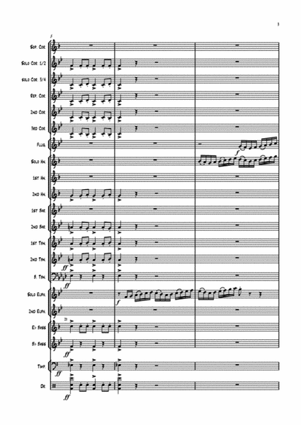 Excerpt from the overture Russlan & Ludmilla for Brass Band image number null