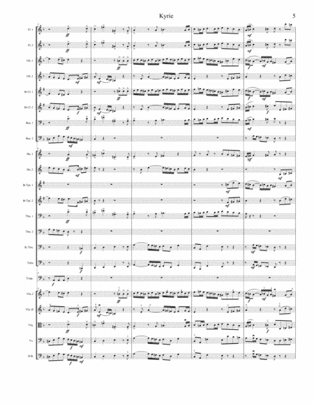 Kyrie from W. A. Mozart's Requiem, K.626. FULL ADVANCED CHILDREN ORCHESTRA. CONDUCTOR'S and SECTIONS image number null