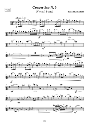 Viola Concertino N. 3 (viola part)