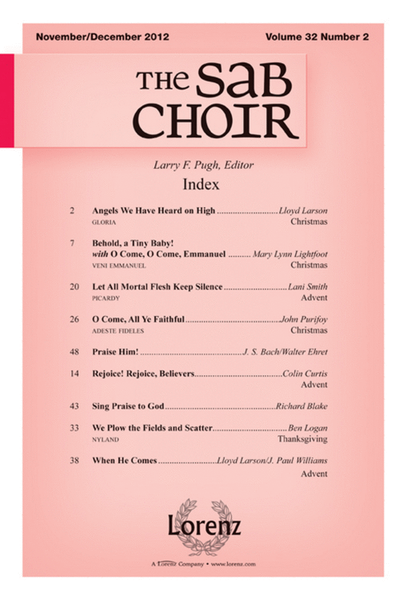 SAB Choir Nov/Dec 2012 - Magazine Issue