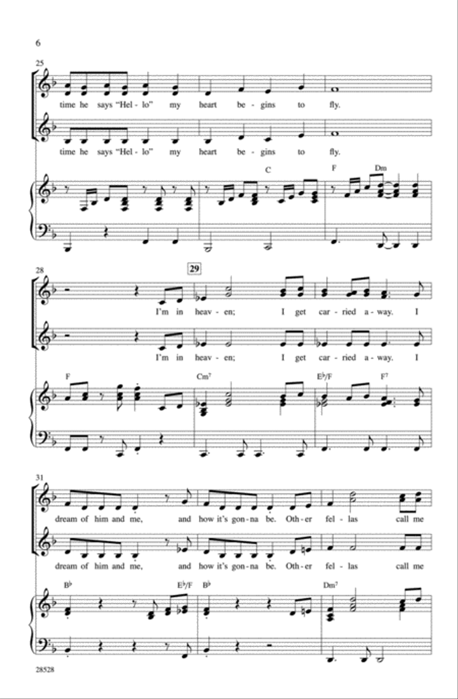 '60s Chicks (A Medley) Choir scores gallery preview page 5