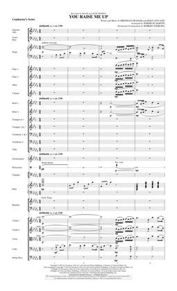 Book cover for You Raise Me Up - Score