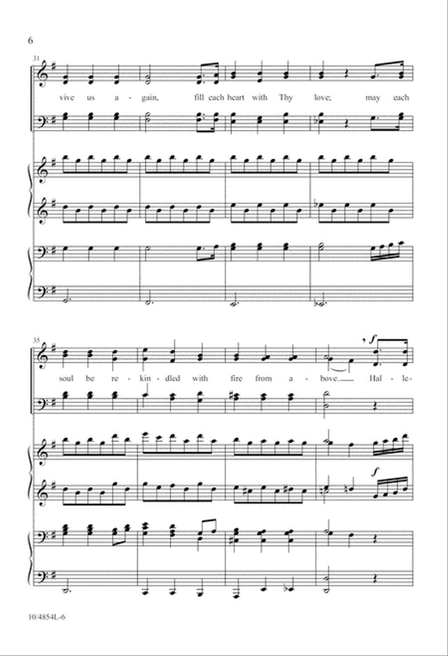 Revive Us Again 4-Part scores gallery preview page 6