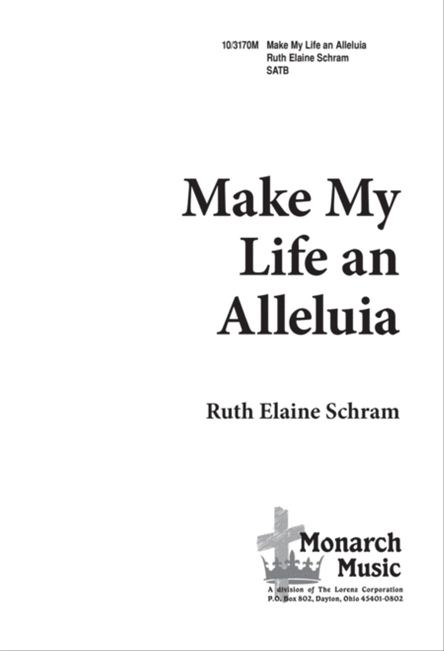 Make My Life an Alleluia 4-Part scores gallery preview page 1