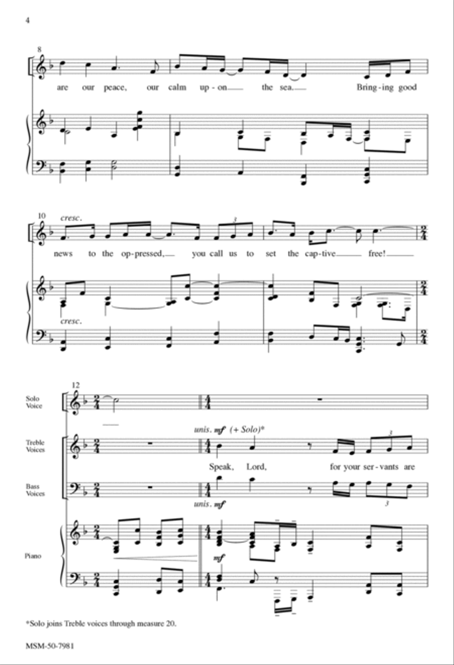 Speak, Lord 2-Part scores gallery preview page 4