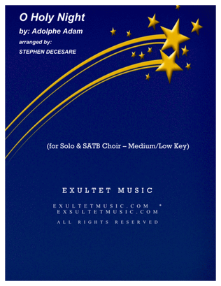 O Holy Night (for Solo & SATB - Medium/Low Key)