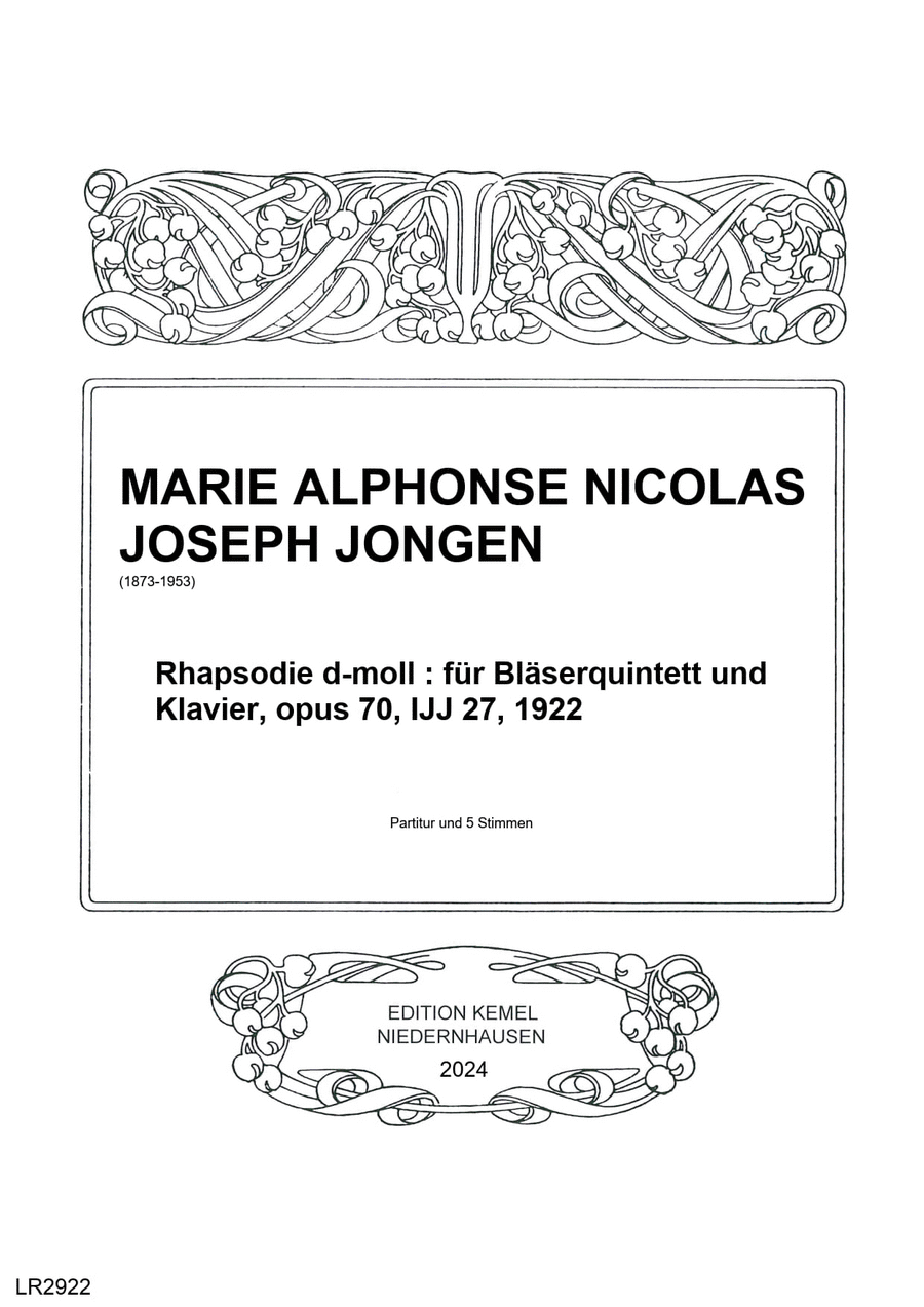 Book cover for Rhapsodie d-moll